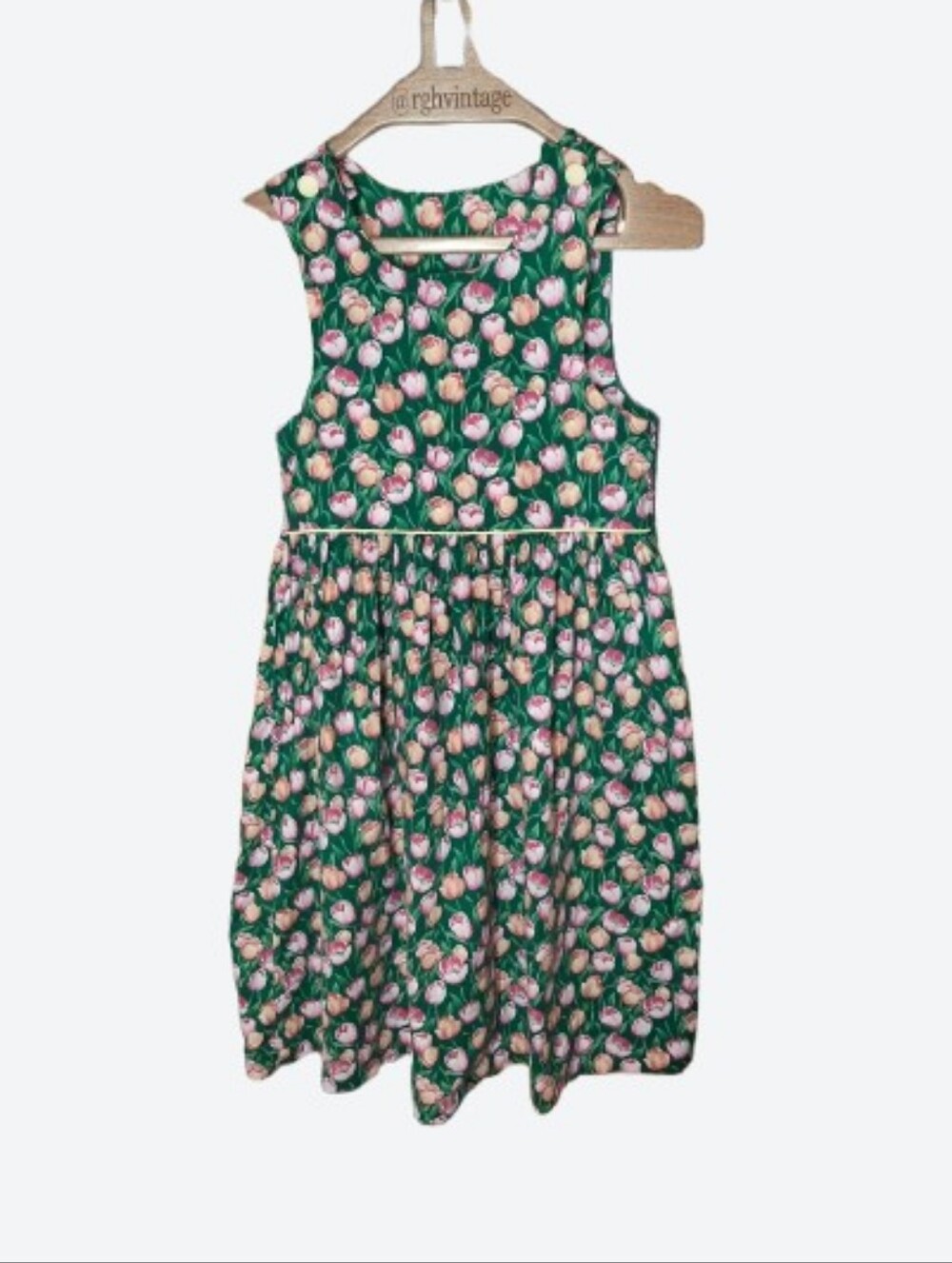 Judy Lynn Cottagecore Tulip Dress 12 Pink Green